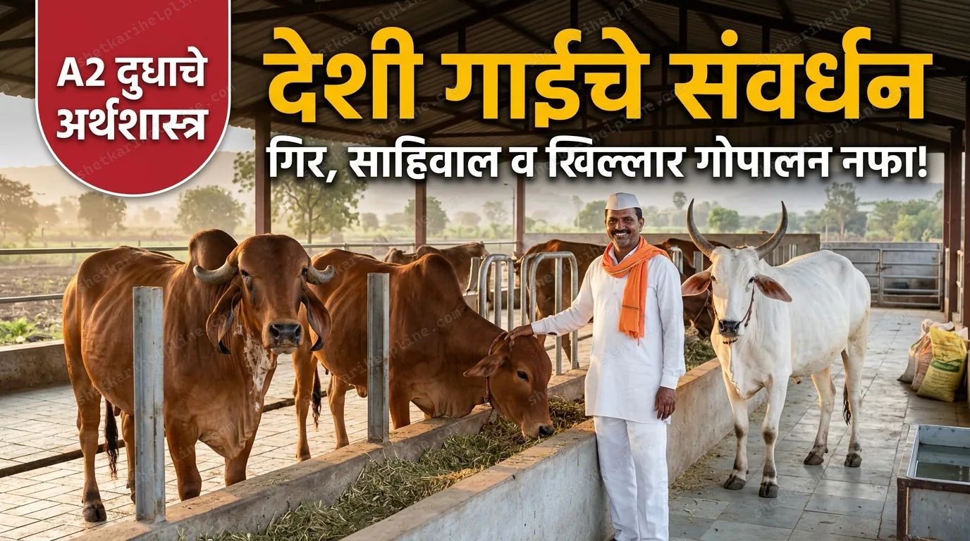 देशी गाईंचे संवर्धन गिर साहिवाल खिल्लार गोपालन a2 दूध शेतकरी हेल्पलाईन