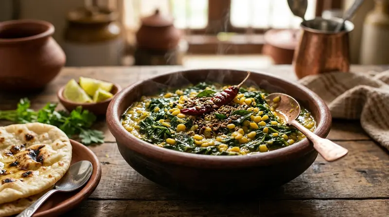 पौष्टिक तूर-मूग डाळ भाजी